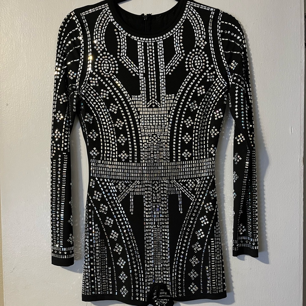 NWOT Rhinestone Encrusted Romper